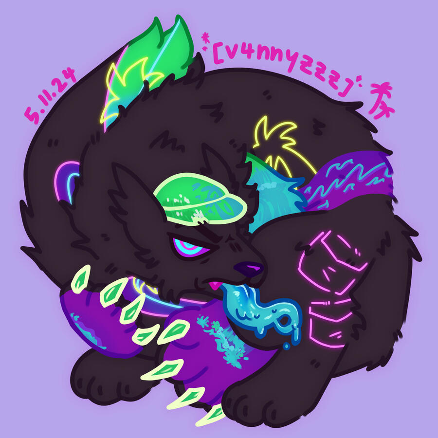 Sketchpage comm (w/ colour) for a friend